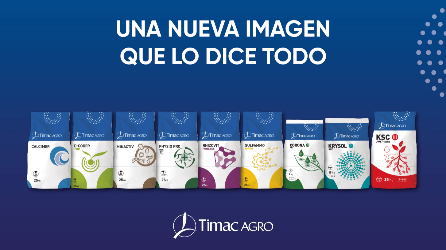 Nuevo packaging de Timac Agro en algunos de sus productos mas emblemáticos