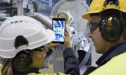 Augmented reality and 5G technology in mill maintenance to replace fossil-based materials