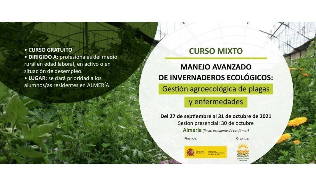 Curso mixto “Manejo avanzado de invernaderos ecológicos: Gestión agroecológica de plagas y enfermedades”